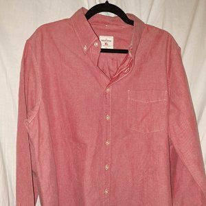 Gap, XL, Red, Modern Oxford, Button Down Shirt, Like New